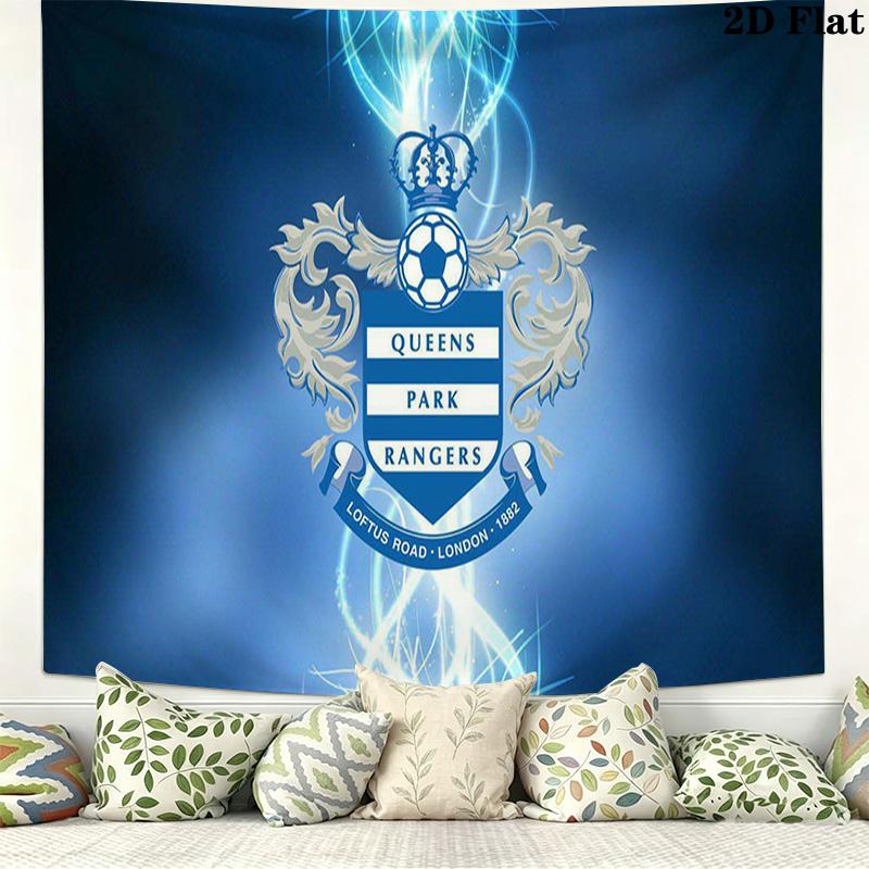 Queens Park Rangers Wandteppich Ästhetischer Wandbehang Bedruckte Stoffdecke Dekorative Wandteppiche für Schlafzimmer Wohnzimmer Heimdekoration