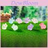 Vibrant Resin Night Glow Miniature Pig Figurine For Diy Fairy Garden Decor