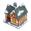 Christmas House Village LED Lights Decorating Battery Operated Resin House Decoration for Christmas Gifts