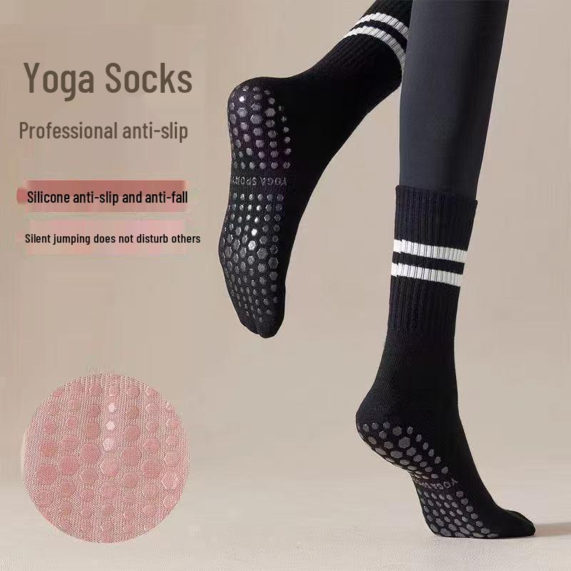 Professional Anti-Slip Five-Toe Pilates & Yoga Mid-Calf Socks – 2025 Hot Seller