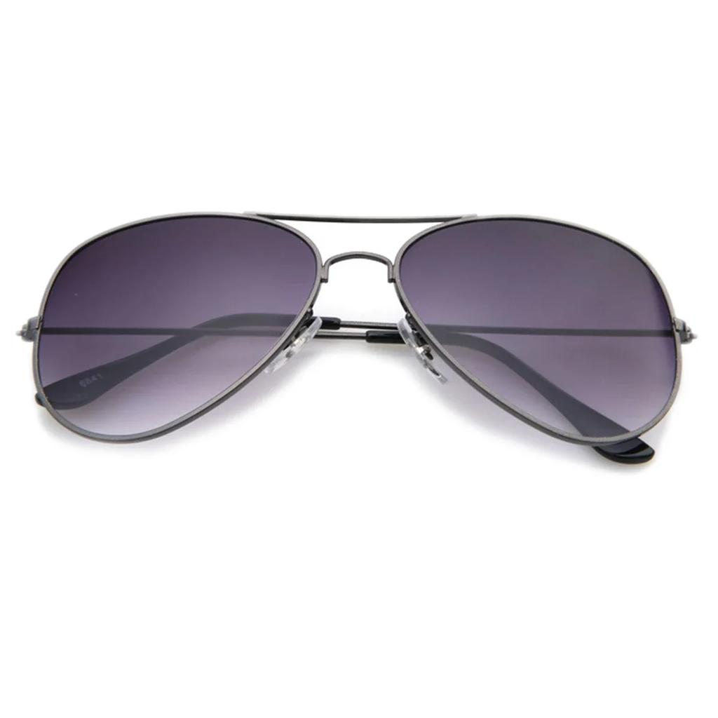 FOENIXSONG Mode Solglasögon för Kvinnor Män Vintage Pilot Gradient Spegelglas Retro Solglasögon Glasögon B06