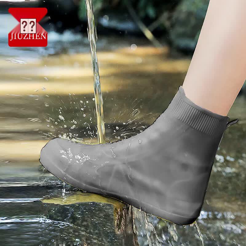 JiuZhen YZF64 Foldable Anti-Slip Silicone Rain Shoe Covers L