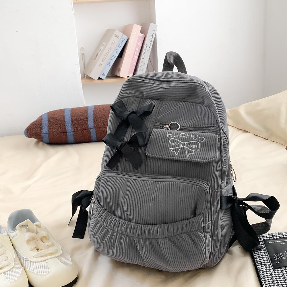 Backpack Commuting Versatile Female College Students High Beauty Backpack Bow Backpack