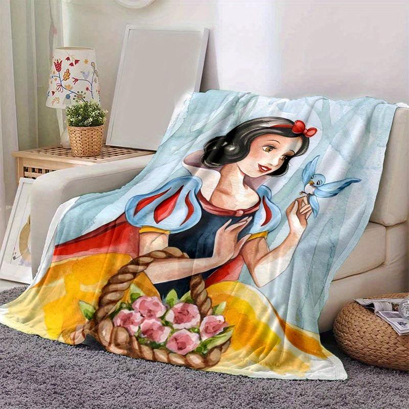 

1pc, Snow White Inspired Watercolor Art Print Perfect for Home Decor, Couch Blanket, Gift Idea, Soft Throw Cover for Bed, Living Room, Travel 80cmx120cm