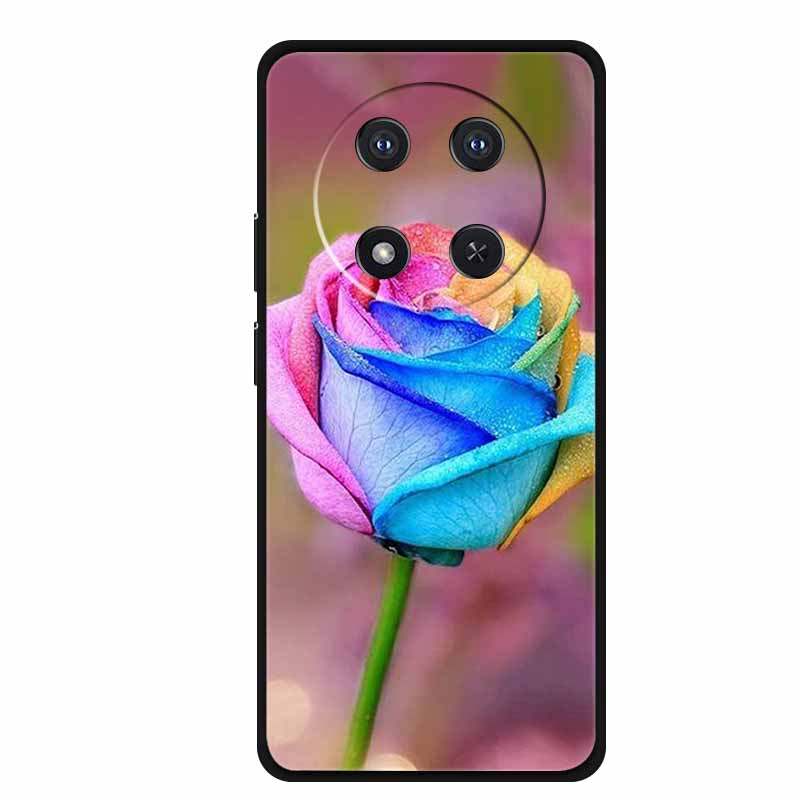 Phone Case For Honor X9c Back Cover Case Black Silicone Soft Funda For Honor Magic 7 lite X60 Pro 5G Case Magic7 lite 7lite Capa
