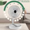 Stand Desk Fan, 6 Inch Folding Portable Telescopic Floor/USB with Rechargeable Battery,3 Speeds Super Quiet Adjustable Height