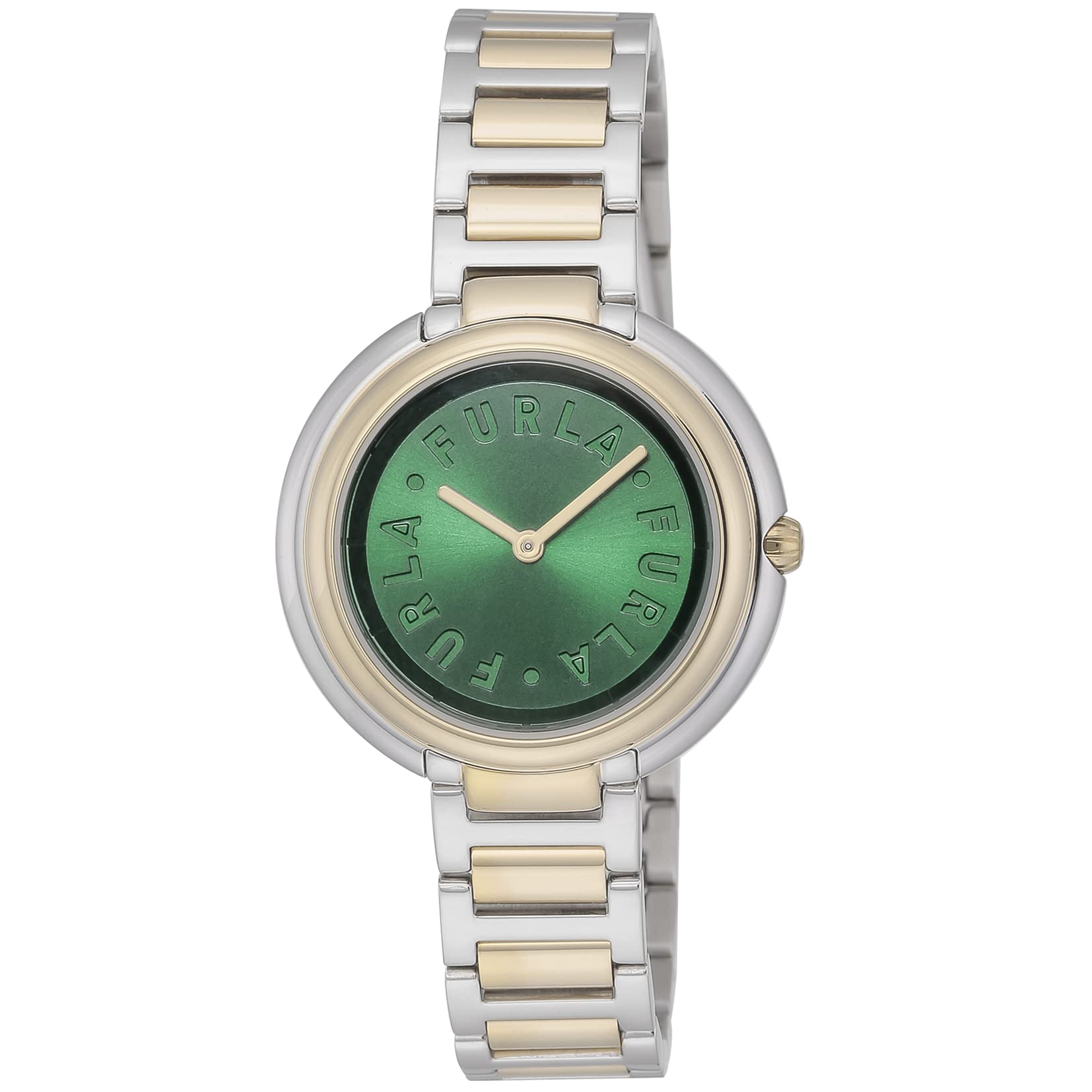 

Watch FURLA ICONSHAPE Green Dial Stainless Steel Quartz Watch Jewelry Accessory WW00032001L4 Silver [Furla] 29.5MM Women s