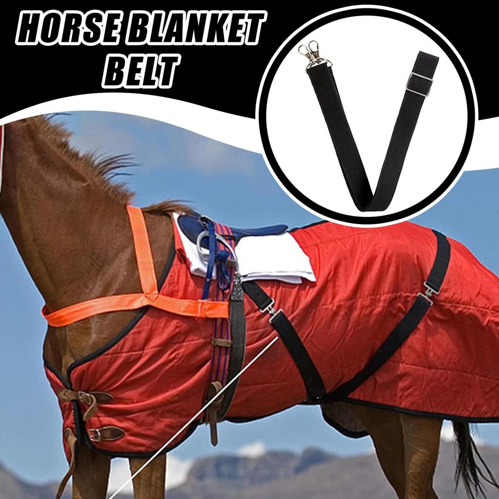 Horse Blanket Sheet Leg Straps Horse Blanket Elastic Leg Straps Adjustable Quick-Release Accessories Equestrian Riding Belt