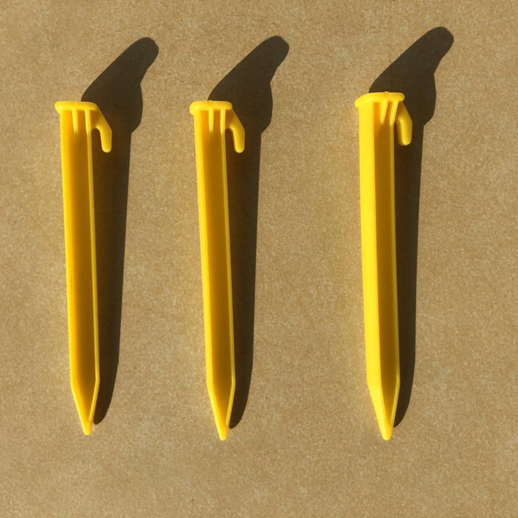 10Pcs Outdoor Ground Stake Campings Anchors Peg Plastic Tent Stake Heavy Dutys Beach Tent Peg Anchors Canopies Stake
