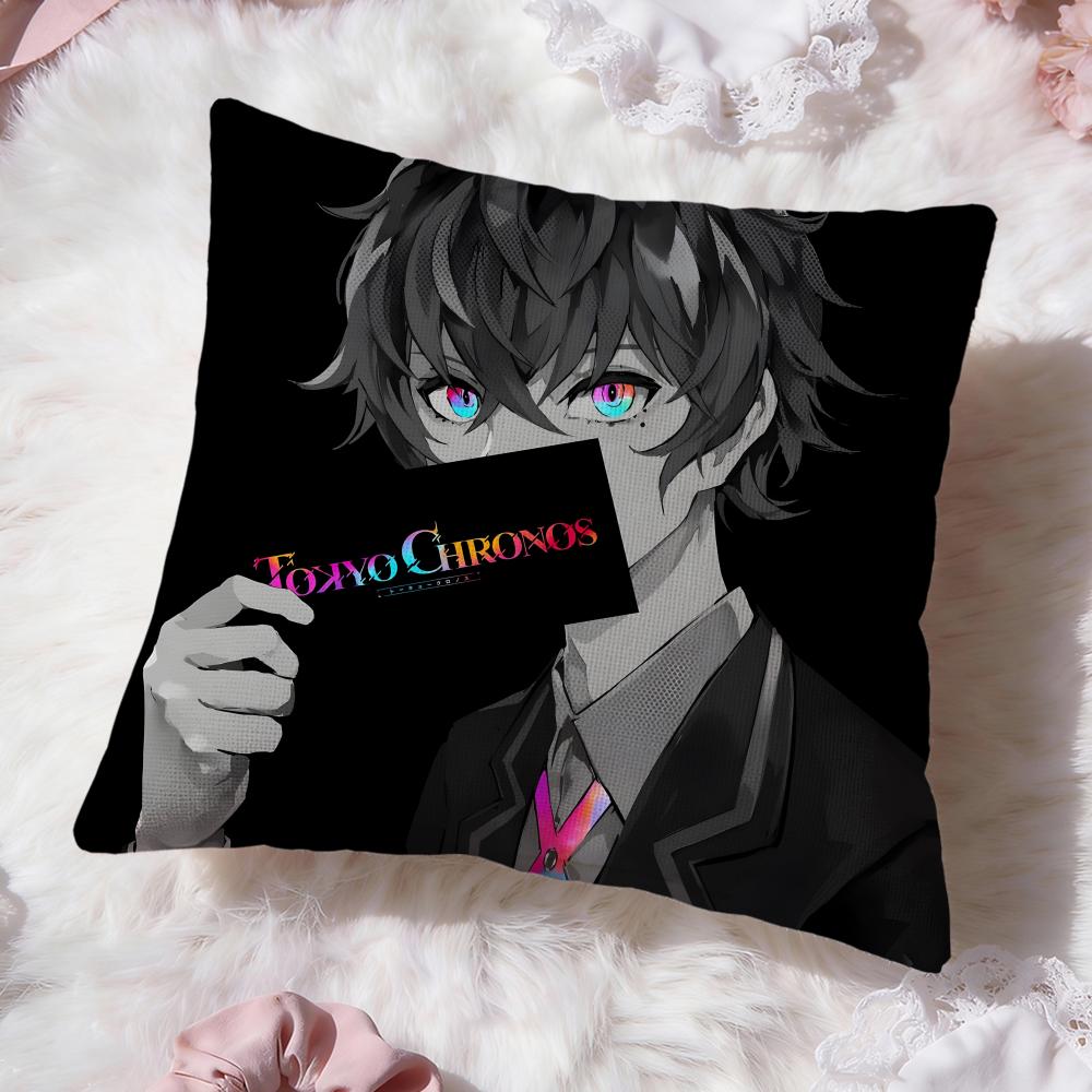 anime TOKYO CHRONOS Cushion Cover Premium Comfort Reversible Pillow Cove -Two in One Design for Any Room & Car Interior
