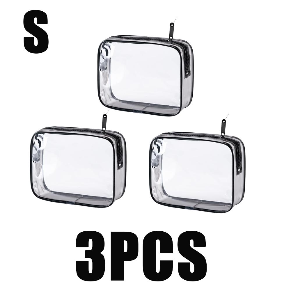 1/3pc Travel Organizer Bath Toiletry Wash Storage Bag Multifunction Large Capacity Waterproof Transparent With Zipper Women Gift