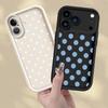 Coque pour iPhone 17 Pro Max 13 17e 16 Air 11 15 Plus 14 12 Pro Housse de téléphone Luxe Ins Pois