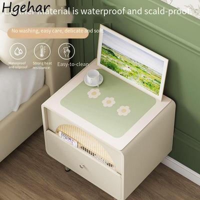 Cute Cartoon Bedside Cupboard Covers Leather Bedroom Water-proof Decoration All-Purpose Small Table Cloths Tea Mat Household