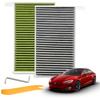Lnake Car Air Conditioning Filter Activated Carbon Air Conditioning Air Filter Suitable For Tesla Model 3 Model Y Cabin Air Filt