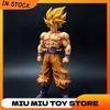 Figurine Dragon Ball Z 28cm Goku Figurine Anime Premier Super Saiyan Gk Revêtement Sanglant Gokou Modèle PVC Jouets Poupée Cadeaux Collectionnables