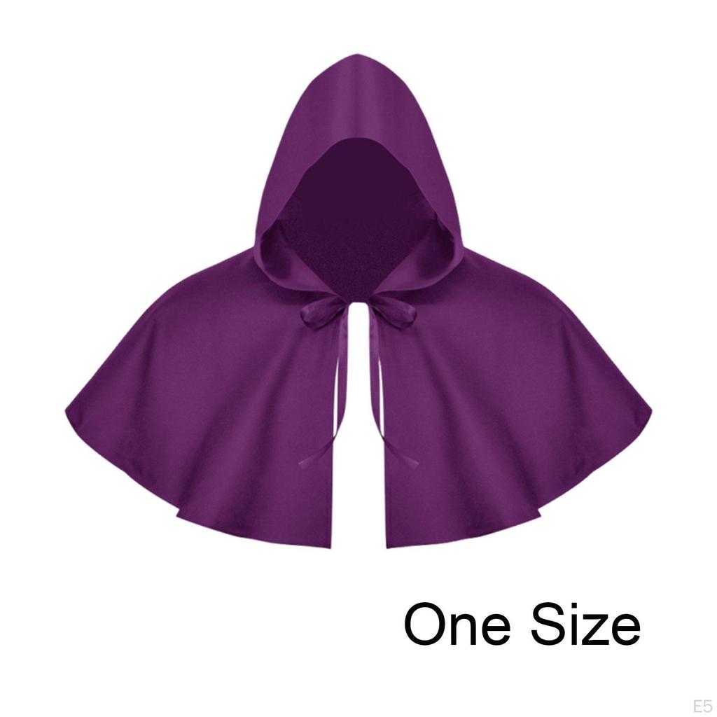 Adult Halloween Cape Hat Short Cloak Cosplay Costume