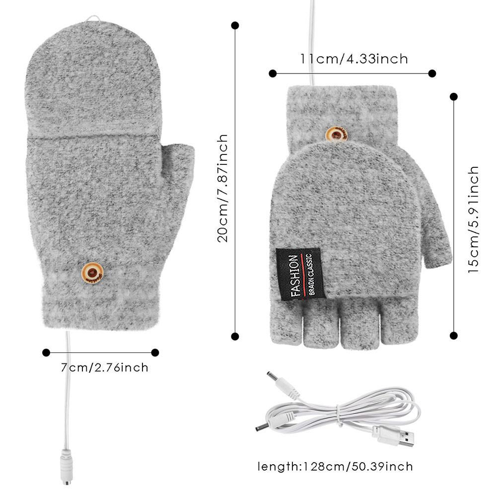 Kälteschutz Komfort Warme Handschuhe Elektrische Winterheizhandschuhe USB Wiederaufladbar Intelligente Warme Winterhandschuhe Zum Skifahren