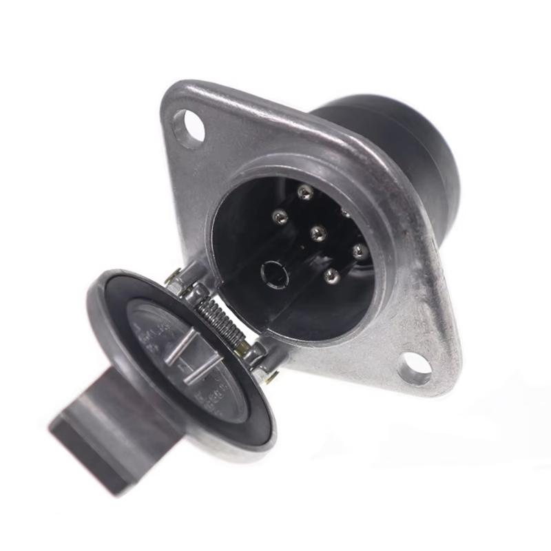 24V 7 Hole Aluminum Socket Quick Install Trailer Power Outlet for Mobile Home Truck & Commercial Vehicle Power Supply