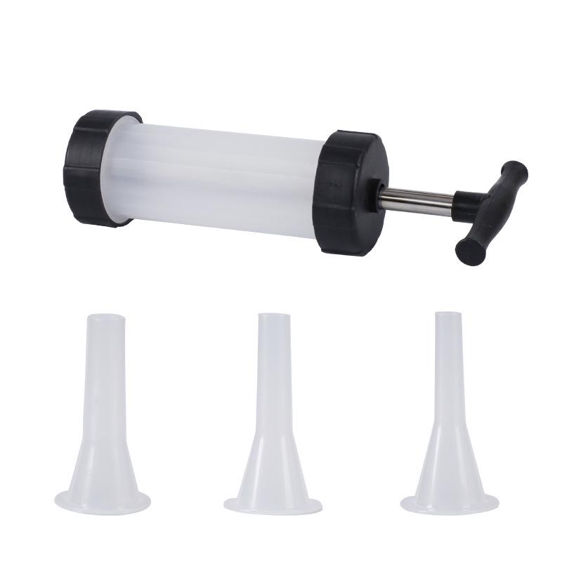 Plastic Manual Meat Grinder & Sausage Stuffer with Funnel