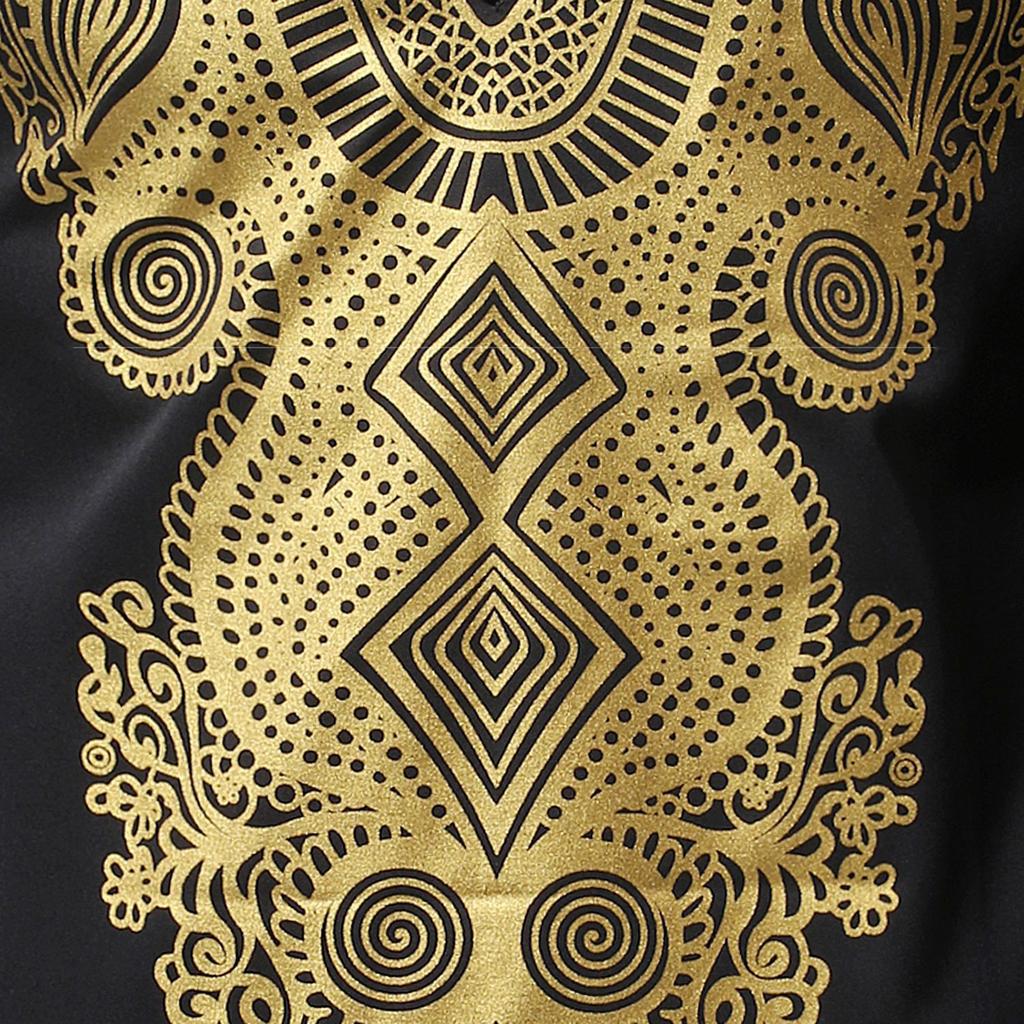 Men's 2 Piece Set Long Sleeve Pants Dashiki Outfit Traditional Suit