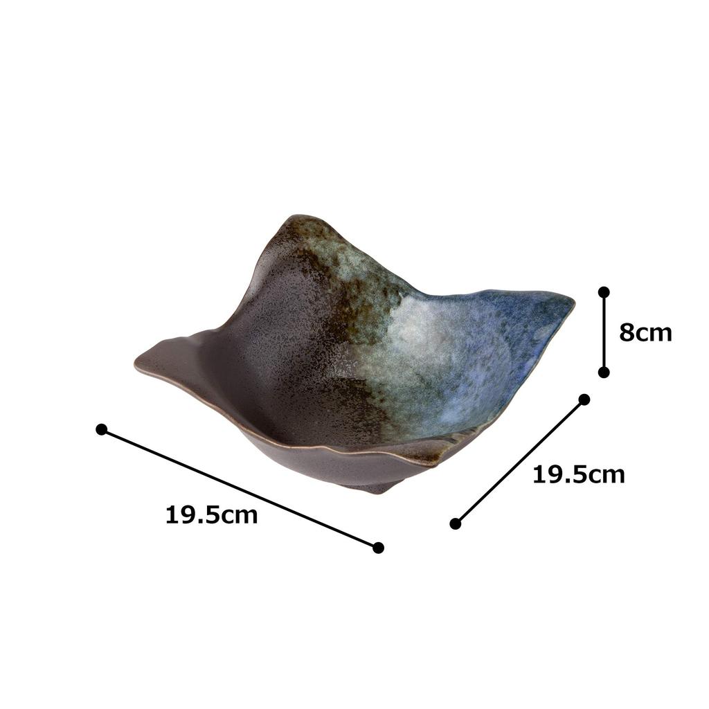 Mino Ware Tsukiakari Square Bowl K80125