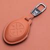 For Xpeng P7 P5 G6 G9 G3i Car Key Case Cover Shell Fob Protector Nappa Leather Protective Keychain Cover Interior Accessories