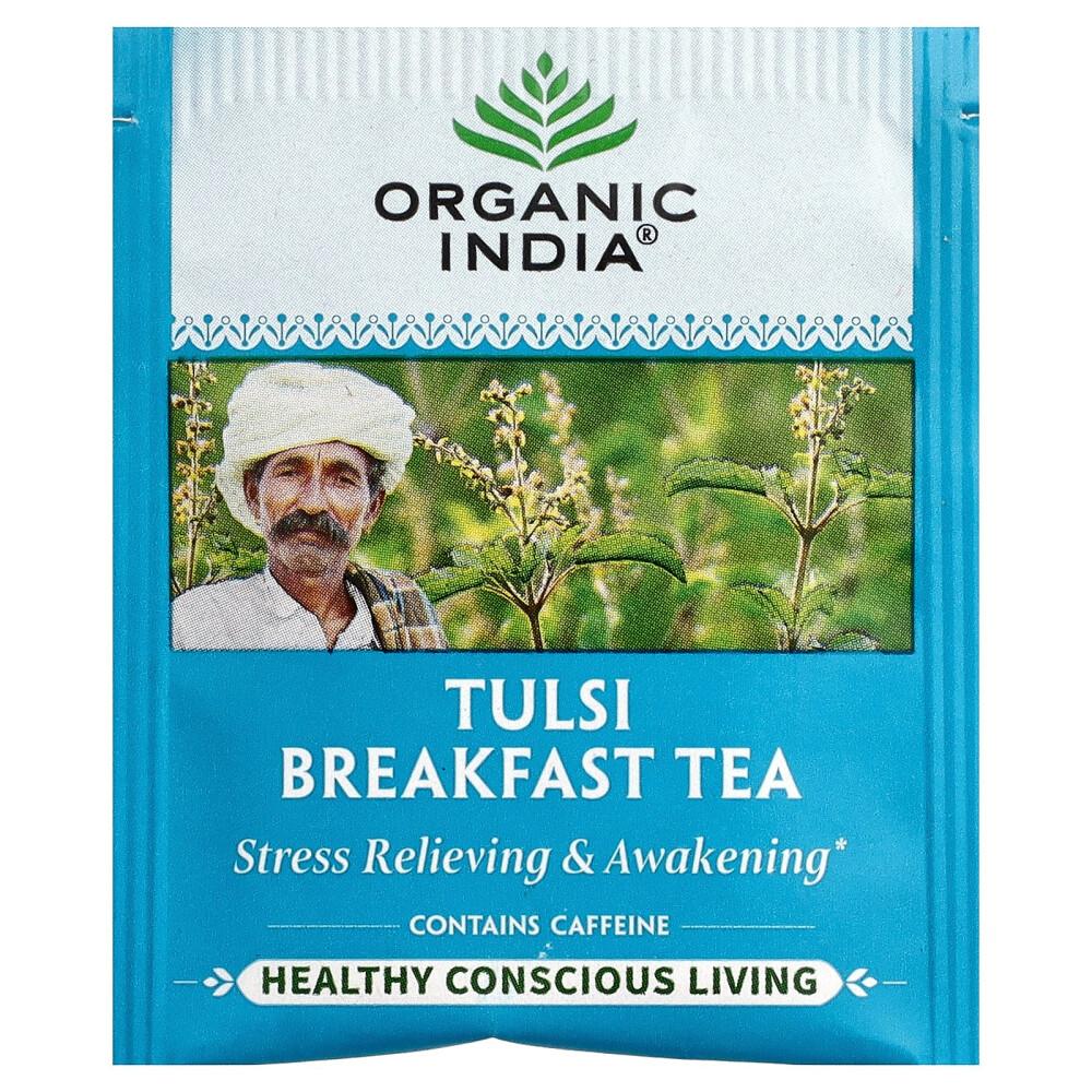iHerb Organic India Tulsi Tea Breakfast Teabags, 18 Count, 30.6g (1.08oz)