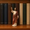 Spiritual Gifts for Easter Christmas Jesus Reading Book Resin Figurine, Small Religious Statue Bookshelf Mantel Prayer Baptism Communion Believers