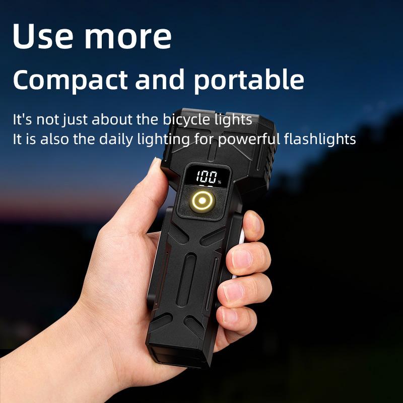 High Lumen Bicycle Front Light,Rechargeable Bike Headlight for Night Riding,Waterproof LED Cycling Light for Mountain Road Bike