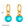 Stainless Steel Geometric Luxury Crystal Earrings For Women Girl New Waterproof Earrings Ear Jewelry Gift