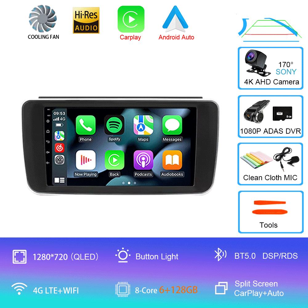 Android 14 For Nissan Leaf ZE1 2017 - 2024 Octa-Core HU 4G Car Radio Multimedia Video Player Navigation GPS 360 camera Wifi