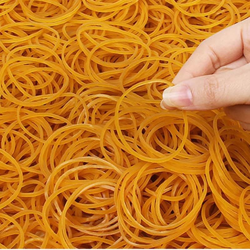 40mm High Quality Rubber Rings Yellow Rubber Bands Strong Elastic Band Stationery Holder Loops Storager Home School Office Tools