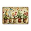 Garden of Life Vintage Metal Tin Plate, Interior and Exterior Decoration Hanging Paintings, Wall Room Home Bedroom Office