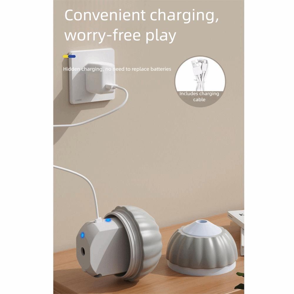 2 Tails Cat Interactive Ball Toy Obstacle Avoidance Intelligent Cat Toy Ball  Interactive Play