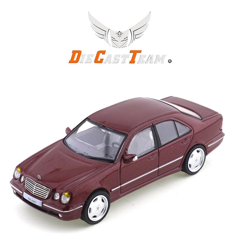DCT/Shadow 1/64 Mercedes-Benz E55 AMG (W210) Car Alloy Toys Motor Vehicle Diecast Metal Model Kids Xmas Gift Toys for Boys