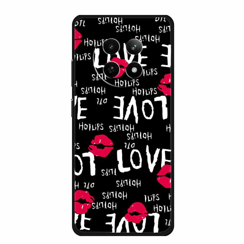 Realme 12 5G Phone Case: Embossed Color Painting, Drop-proof with Concave-convex Texture - 1 Piece