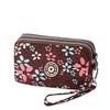 Durable Three Layers Coin Purse Large Capacity Zipper Coin Bags Oxford Cloth Waterproof Pouch Purse