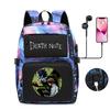 Riman Death Note Peripheral Backpack, Youth Student Schoolbag, Large-Capacity Outdoor Travel Backpack