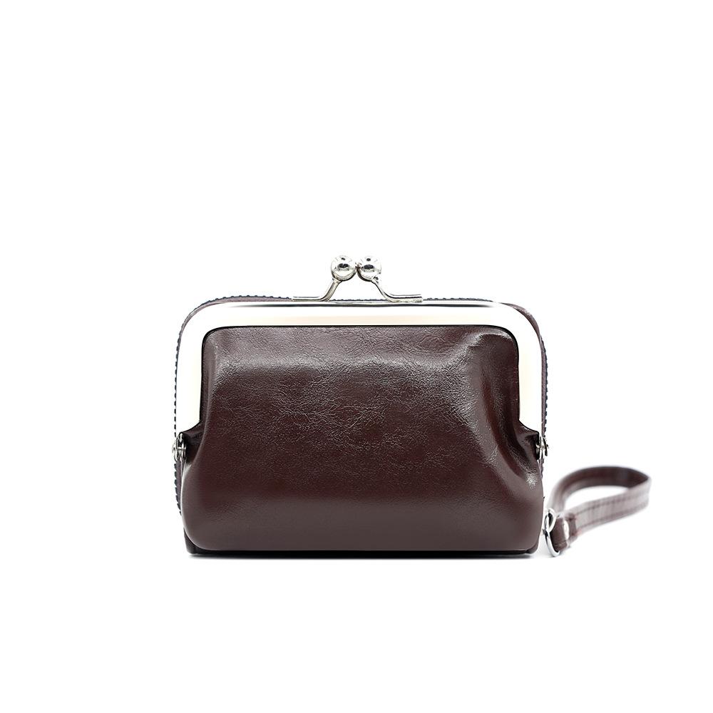 Dámská stylová peněženka se zapínáním na patentku, kapsa na mince na zip, organizér na karty, psaníčko