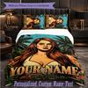 Personalized 3Pcs Bedding SetLana Del Rey Custom Text Duvet Cover Pillowcase Set Bedroom Gift