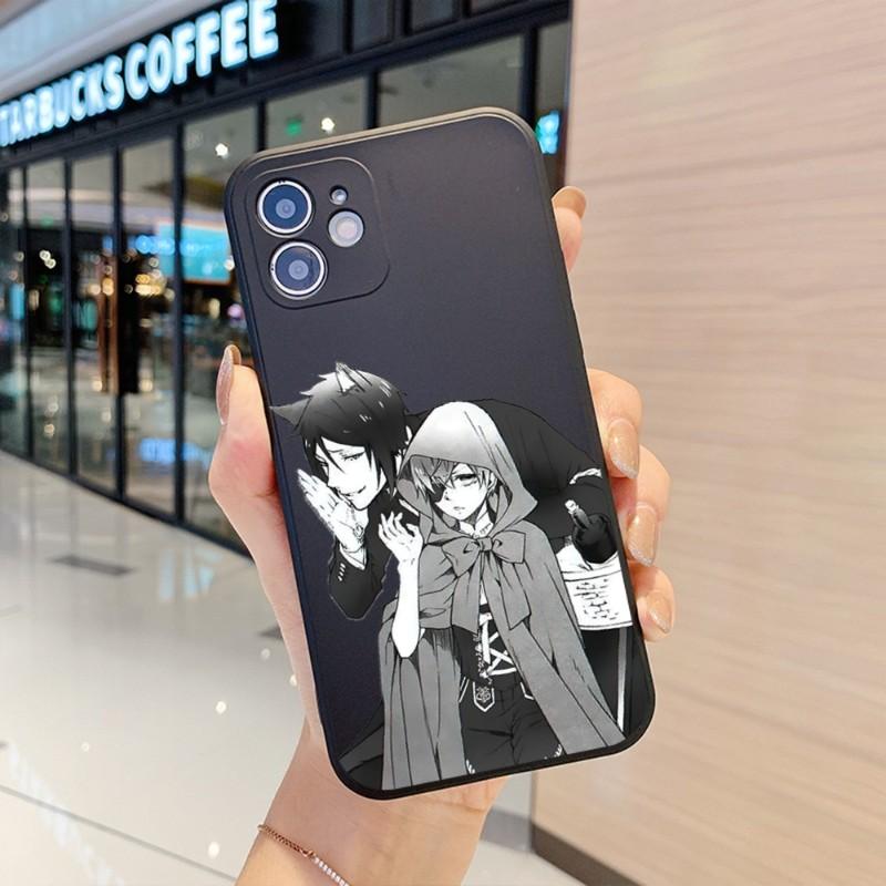 Butlers Ciel Phantomh Phone Case For IPhone 14 11 12 13 Pro Max X XR XSMax 6 6S 7 8 Plus SE 2022 Soft Square Color Phone Cover