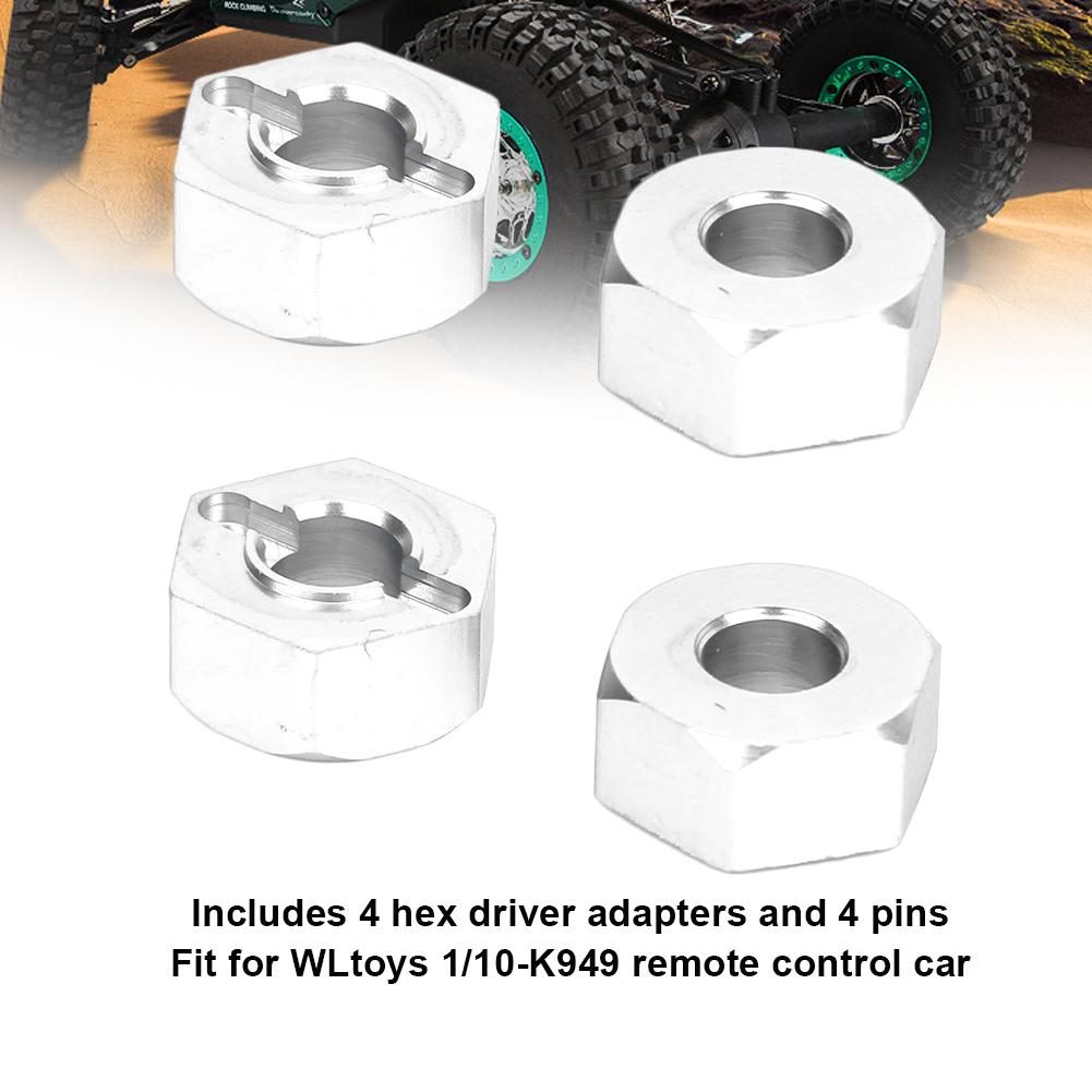 Aluminum Alloy 5.5MM RC Hex Mount Connector Fit for   RC 1:10 Off Road Vehicle Upgrade Parts(Blue K949-009B )