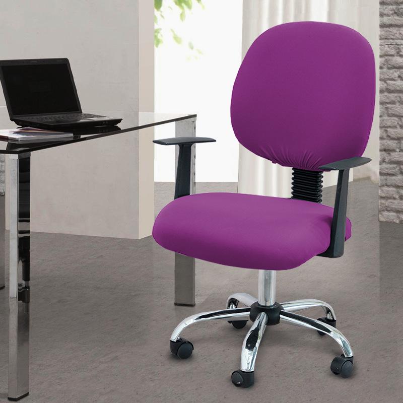 Two-Piece Computer Chair Cover Washable Executive Chair Cover For Computer Stretchable Seat Covers Computers Chairs