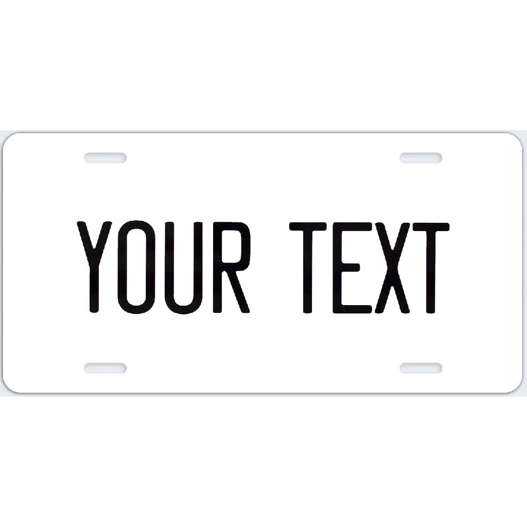 Personalisierte Kennzeichen für die Vorderseite des Autos, personalisierte Aluminium-Autoschilder, 6 x 12 Zoll, universell passend, Autoschild, Metallschild, Wanddekoration