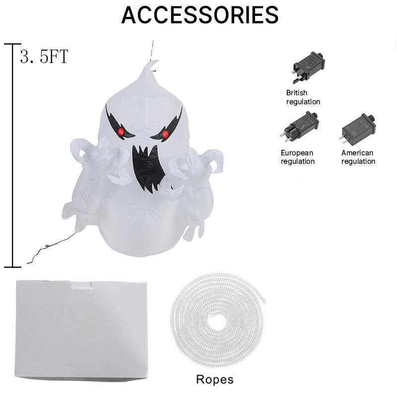 Halloween Inflatable Toys Decorations Courtyard Prop Built-in LED Lights Inflatable Model Outdoor Ornament Holiday Garden Decor