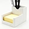 3D Printed Striped Pen Holder Plastic Desktop Storage Rack Business Card Box  School