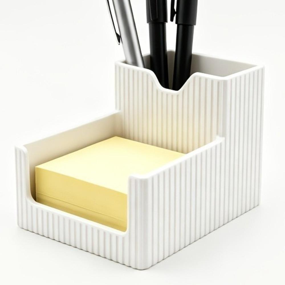 3D Printed Striped Pen Holder Plastic Desktop Storage Rack Business Card Box  School