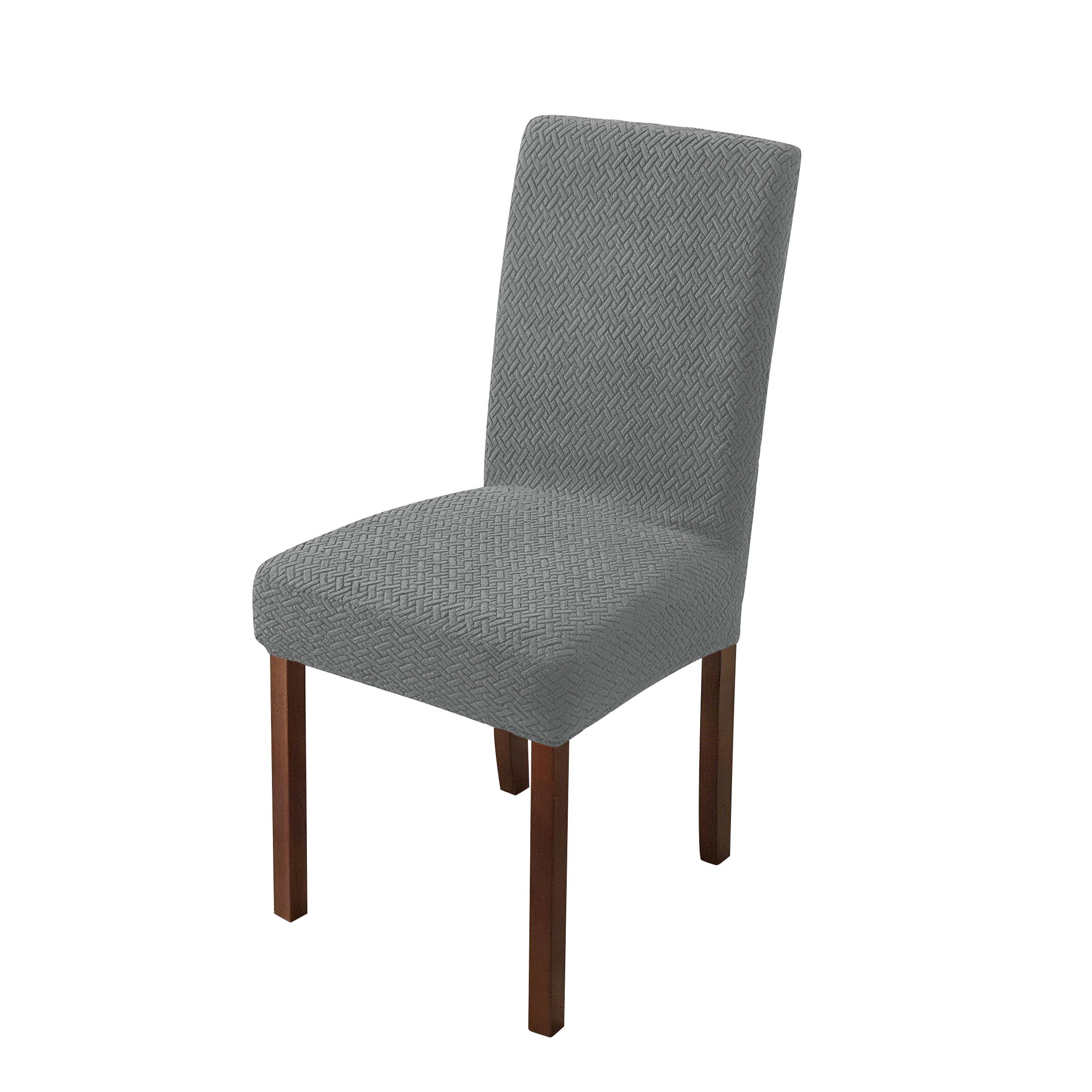 

Cheap Chair Seat Covers with Back for Wedding Dining Room Chairs for Home Jacquard Elastic Chair Cover Stretch Universal 1pc