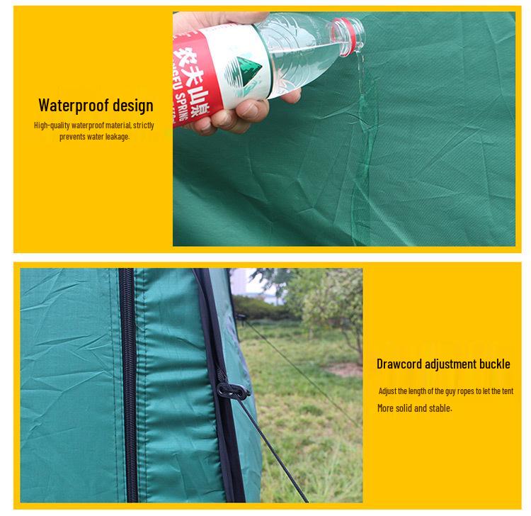 Concave-Convex Camping Tent: Outdoor Toilet, Changing, Shower Tent - AT6516. Perfect for Summer Camping.