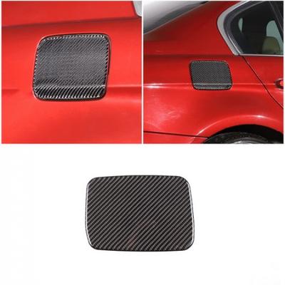 Carbon Fiber Fuel Tank Cover Gas Cap Trim Sticker For BMW 3 Series E90 2005-12